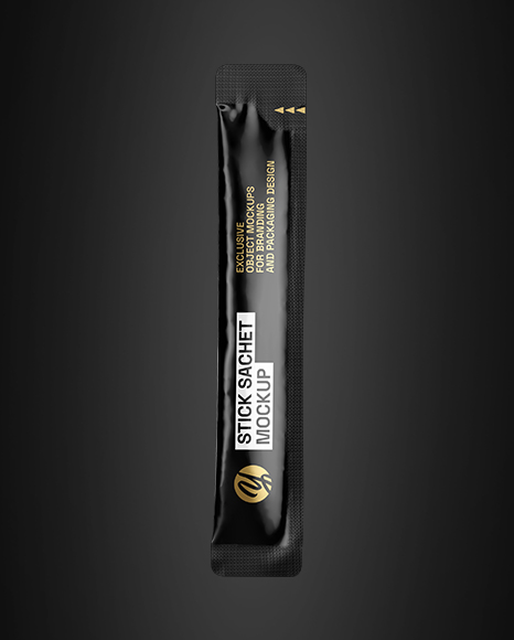 Glossy Stick Sachet Mockup
