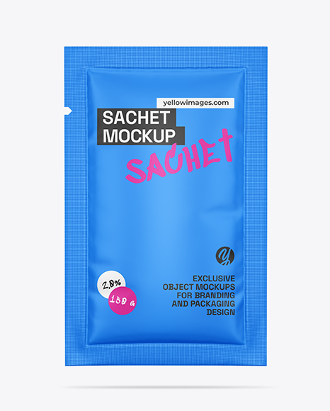 Matte Sachet Mockup