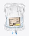 Clear Plastic Infusion Bag Mockup