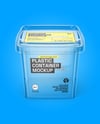 Clear Plastic Food Container Mockup