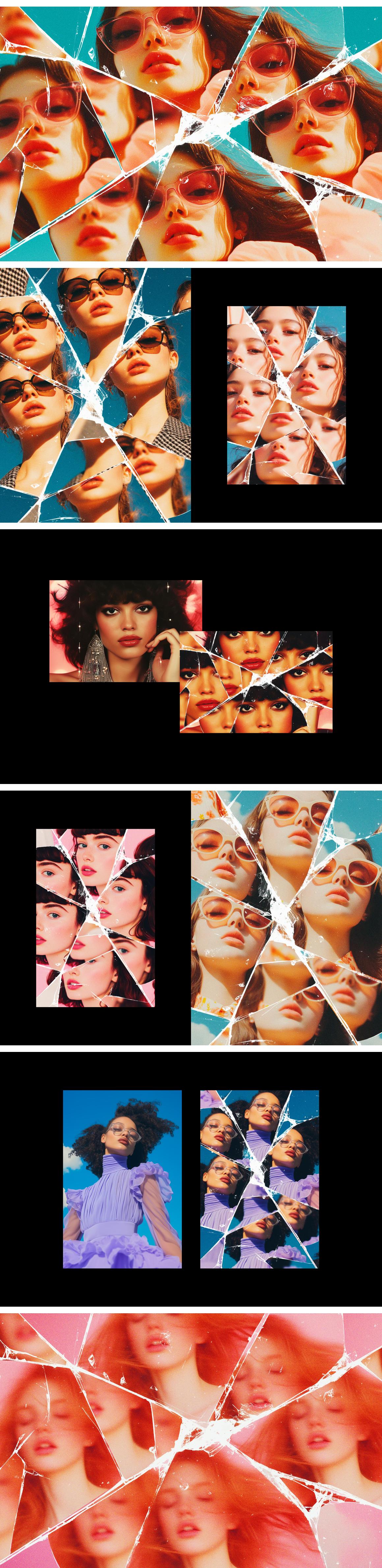 Mirrored Glass Photo Effect