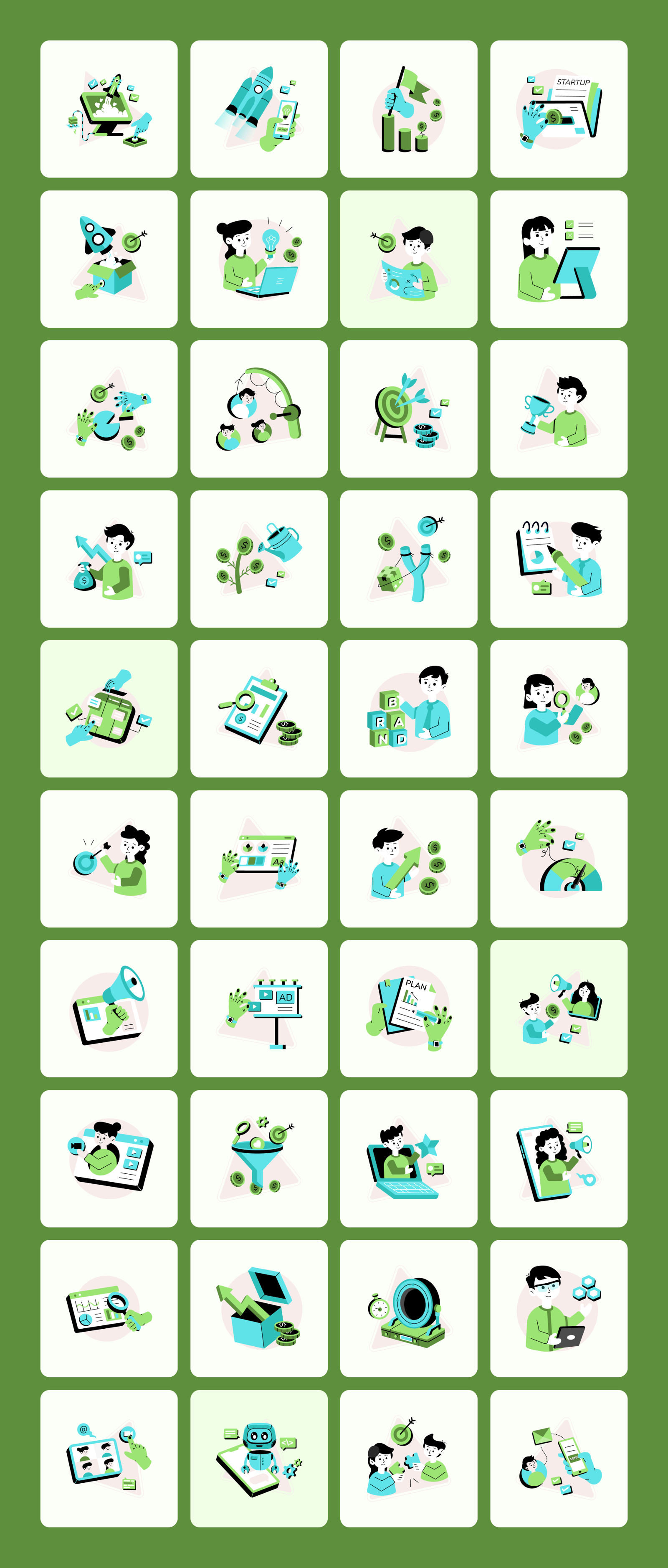 Business Ecosystem Illustrations