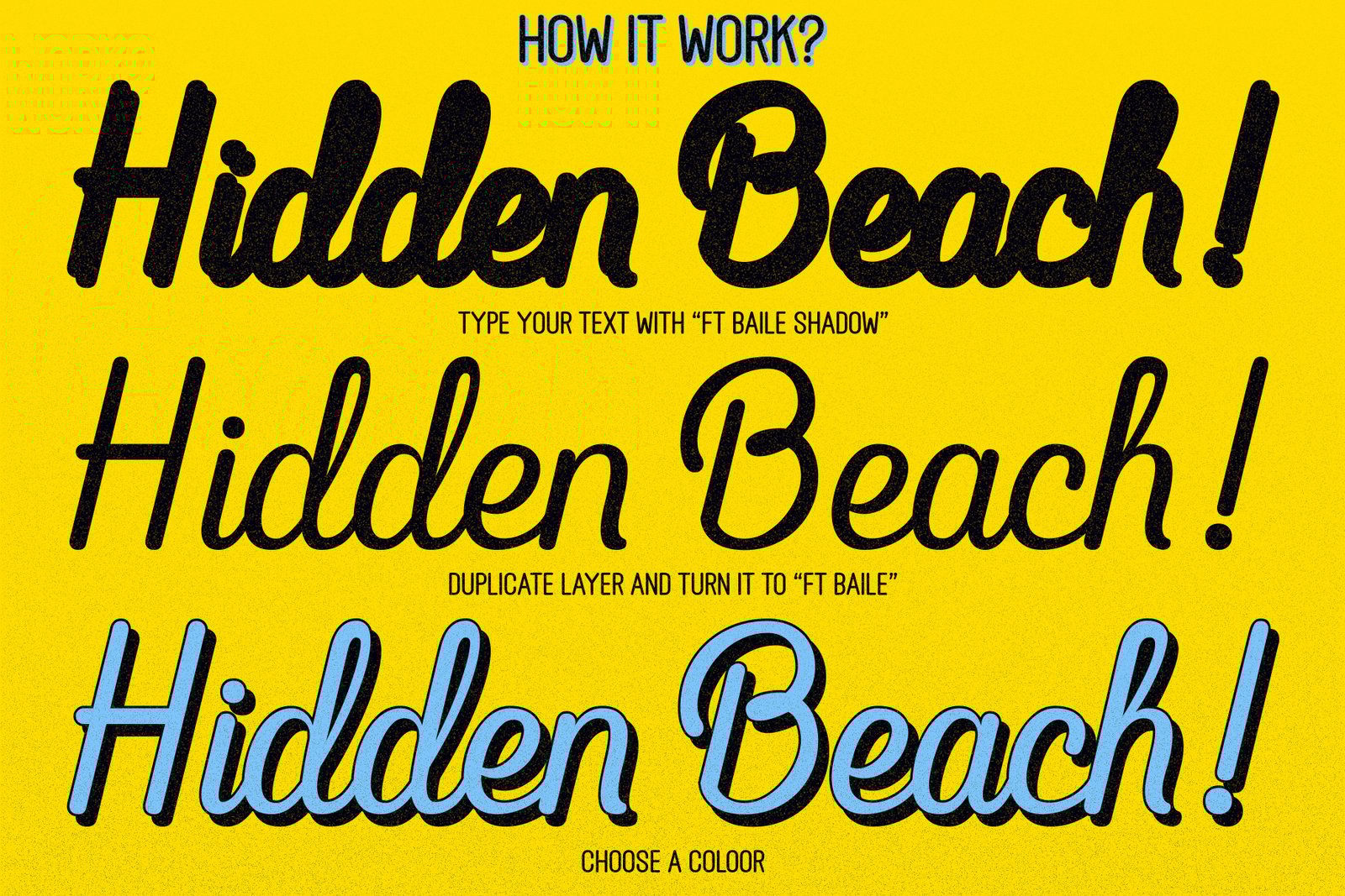 FT BAILE SHADOW FONT