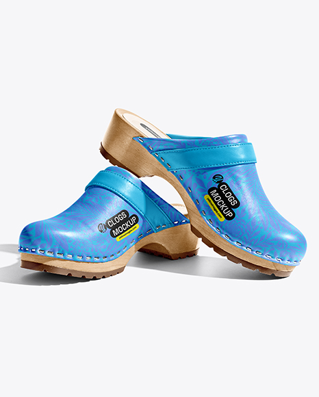 Pair of Clogs Mockup - Mockups