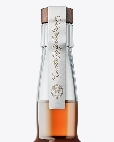 Tall Cognac Bottle Mockup