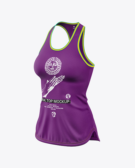 Women's Tank Top Mockup - Half Side View