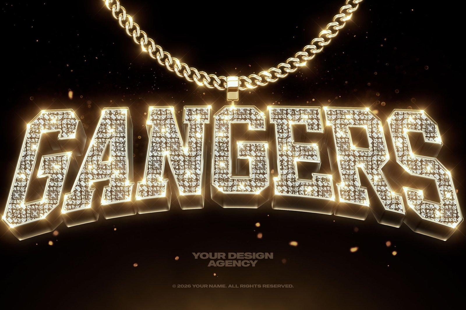 Bling Bling Gold Text Effects Vol. 03