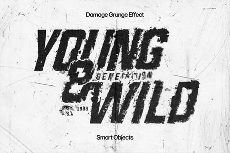 Damage Grunge Effect - Text effect photoshop