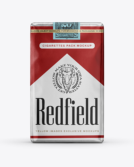 Soft Cigarette Pack Mockup - Front View