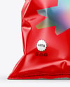 Glossy Snack Bag Mockup
