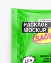 Glossy Sachet Mockup