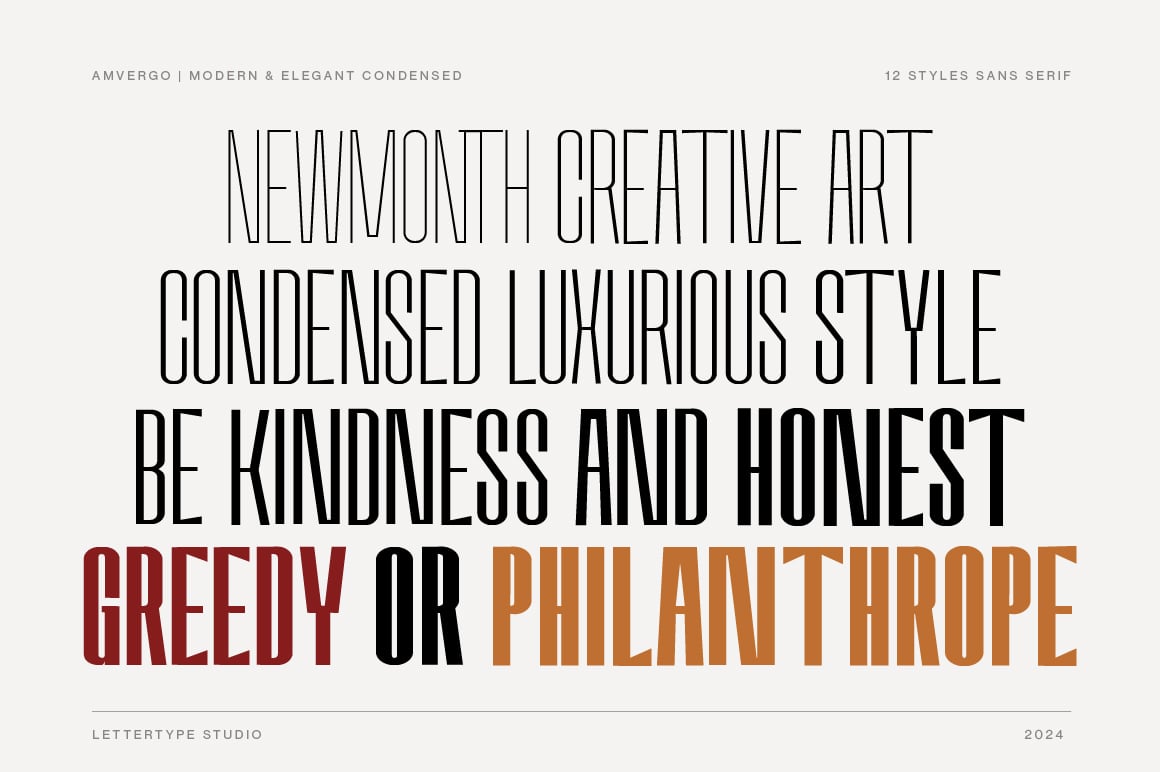 Amvergo Modern &amp; Elegant Sans Serif Family