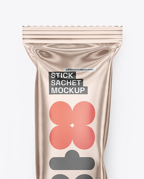 Glossy Metallic Package Mockup