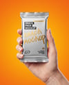 Metallic Snack Bar in a Hand Mockup
