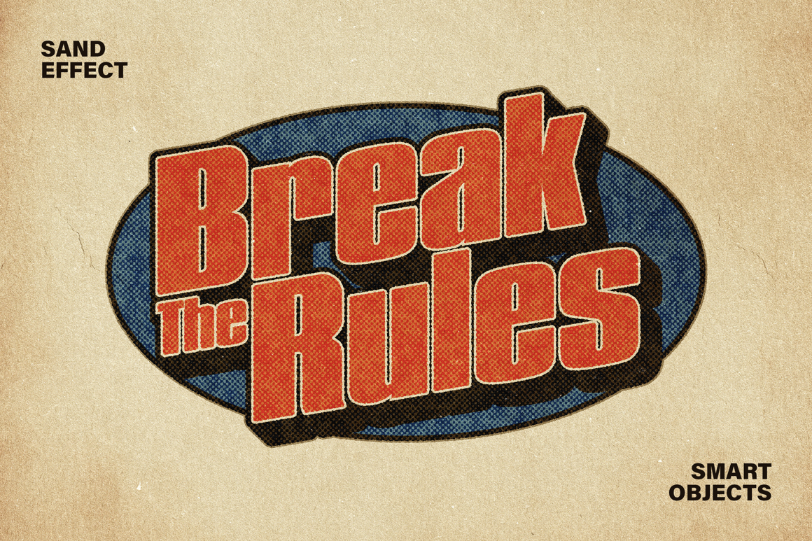 Retro Printing Text &amp; Logo Effect