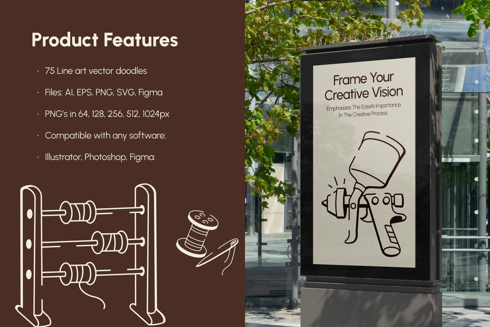 Crafting and DIY Doodle Icon set