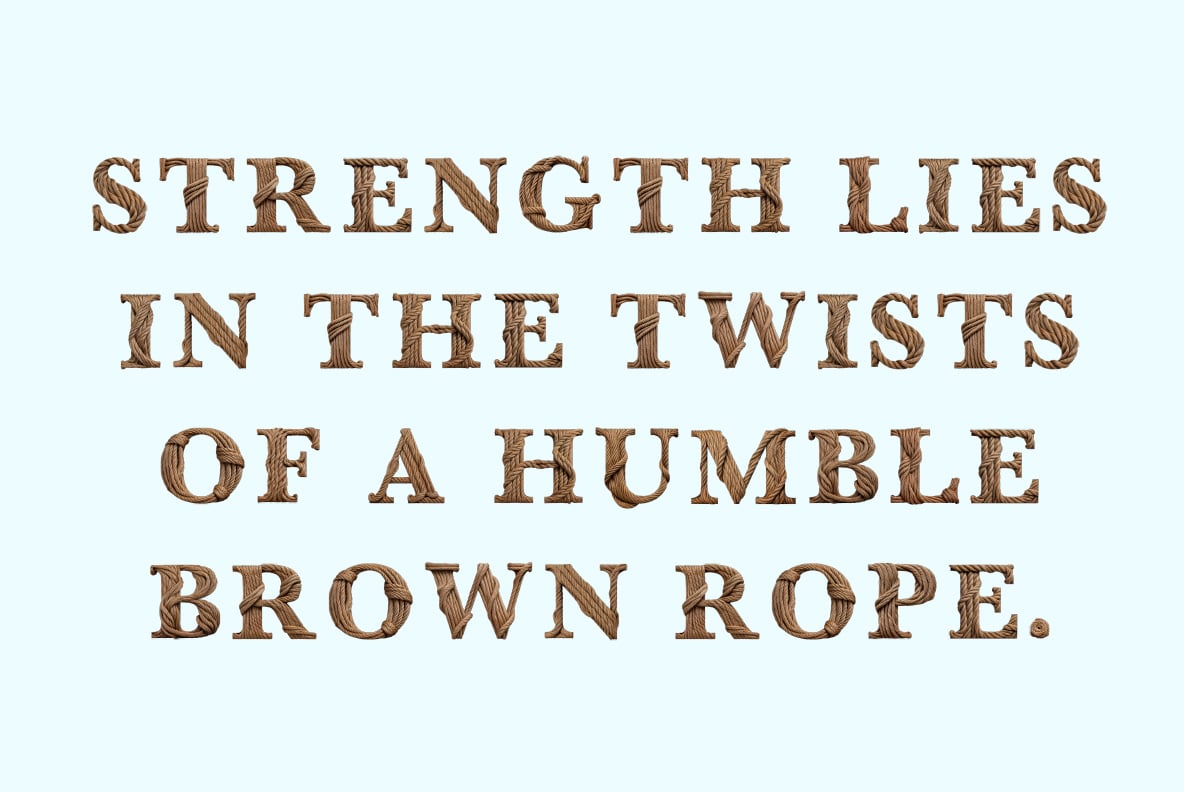 Brown Rope Font