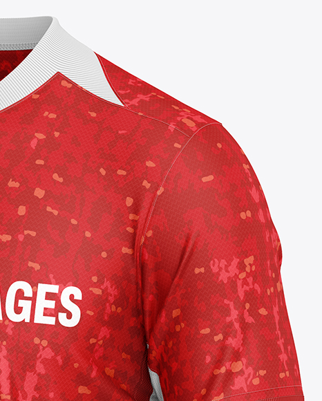 Soccer Kit Mockup - Half Side View