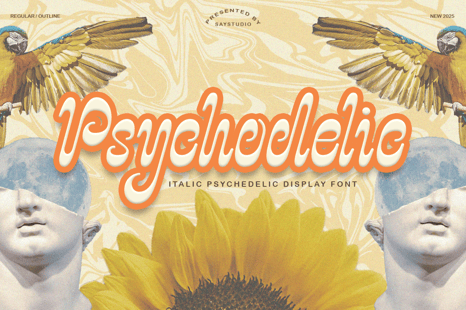 Psychodelic Font - Quirky font