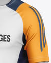 Training Short Sleeve Full Soccer Kit Mockup - Half Side View