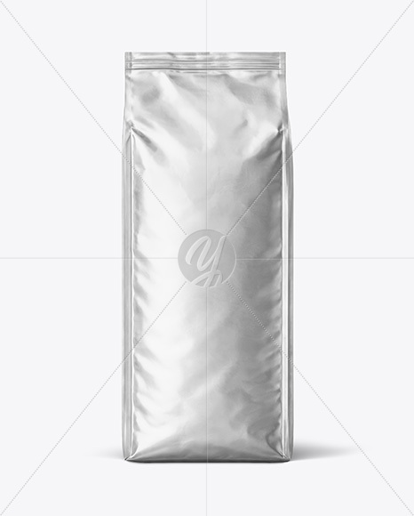Metallic Coffee Bag Mockup