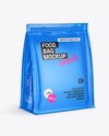 Glossy Food Bag Mockup - Half-Side View