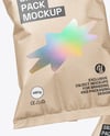 Kraft Paper Snack Bags Mockup