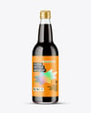 Bottle with Dark Drink Mockup