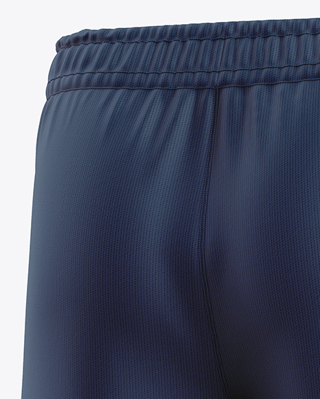 Training Shorts Mockup - Back Half Side View