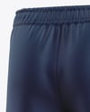 Training Shorts Mockup - Back Half Side View
