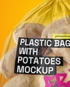 Plastic Bag With Potatoes Mockup