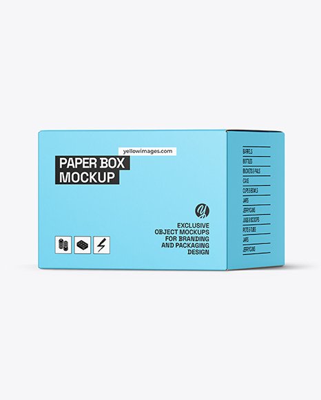 200ml Glossy Cosmetic Jar with Box Mockup