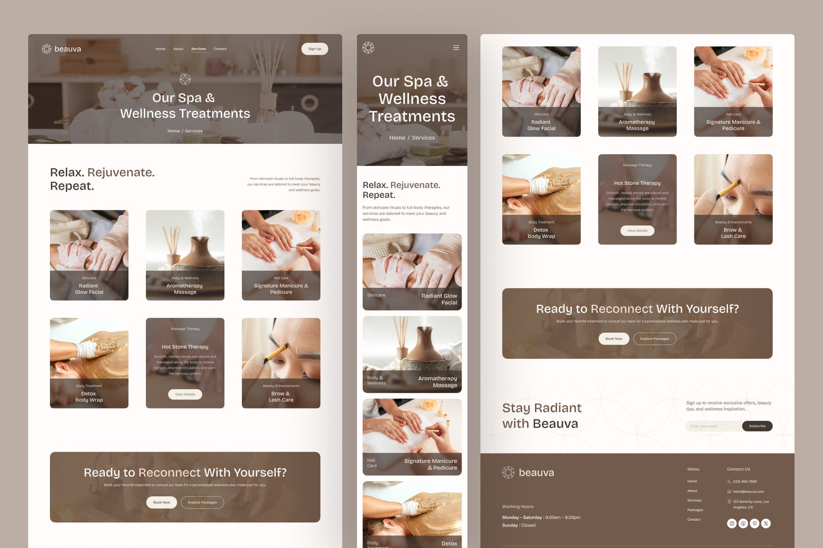 Beauva - Beauty Spa &amp; Wellness Website