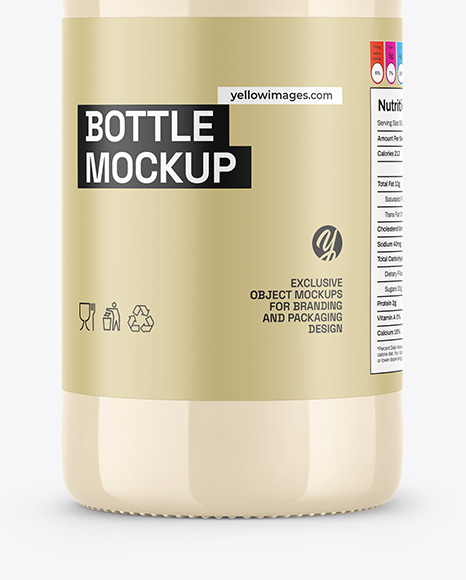 Glossy Bottle Mockup