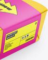 Paper Food Box in Sleeve Mockup
