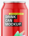 500ml Glossy Drink Can Mockup