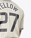 Afro-American Baseball Player Wearing Wearing a Full Baseball Kit Mockup