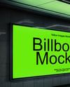 Billboard in Underground Passage Mockup
