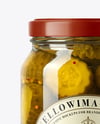Jar with Bread & Butter Crinkle Cut Pickles Mockup