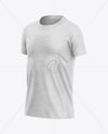 Kids Heather T-Shirt Mockup - Half Side View