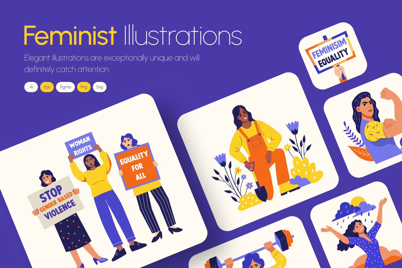 Feminist Icons Illustration