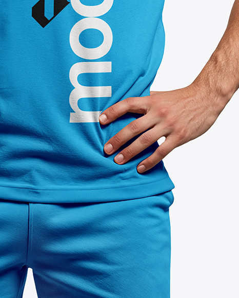 Man Wearing Tennis Uniform Mockup