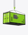 Hanging Shipping Container Mockup