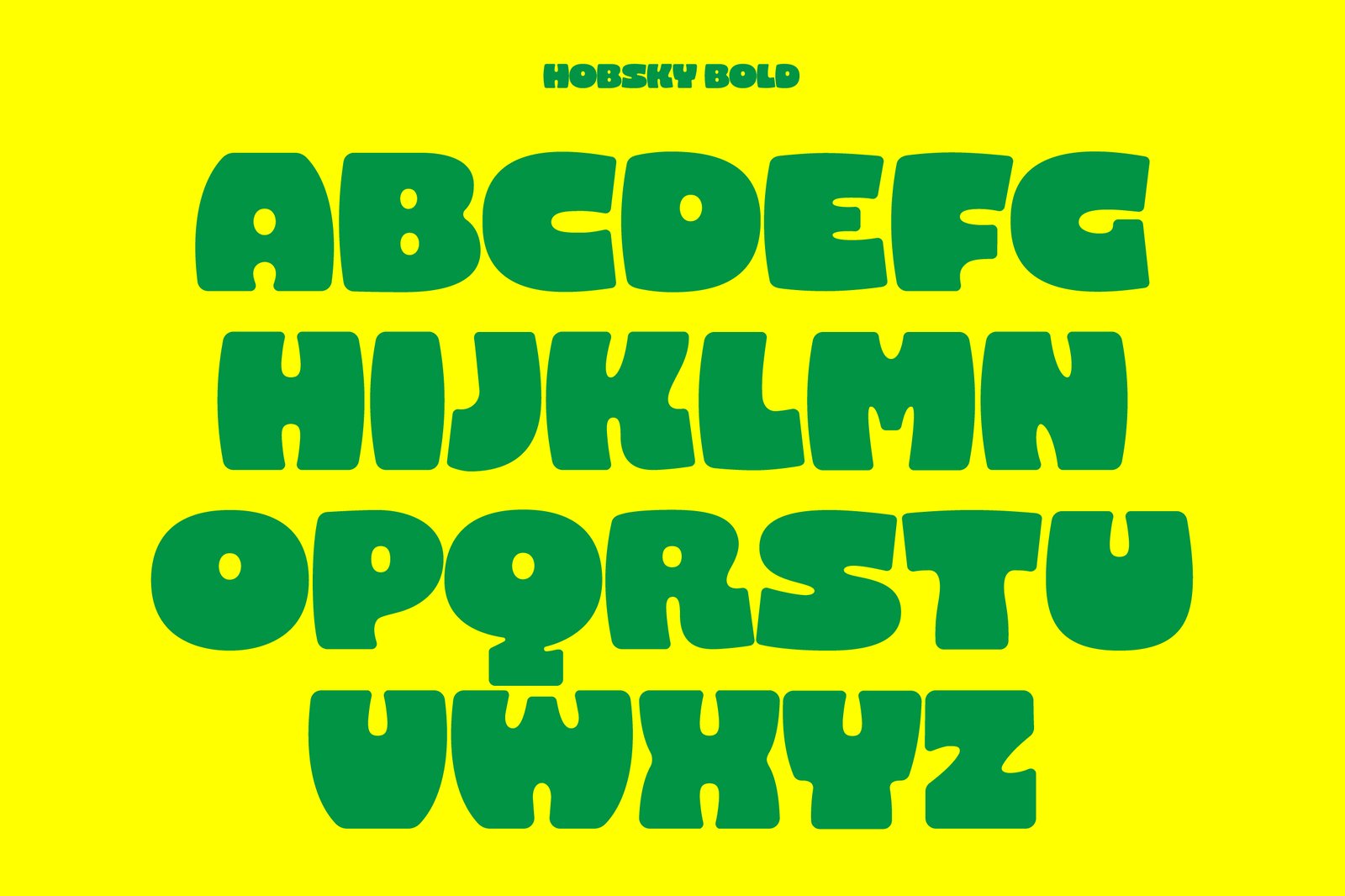 Hobsky - Bold Font