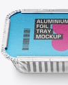 Aluminium Foil Tray Container in Paper Sleeve Mockup