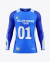 Training Long Sleeve Jersey Mockup - Front View