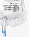 Clear Plastic Infusion Bag Mockup