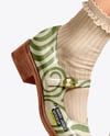 Mary Janes with Socks on Woman's Legs Mockup