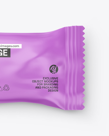 Glossy Snack Bar Mockup
