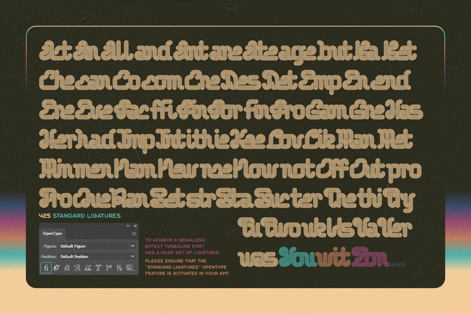 Turboline Vintage Font